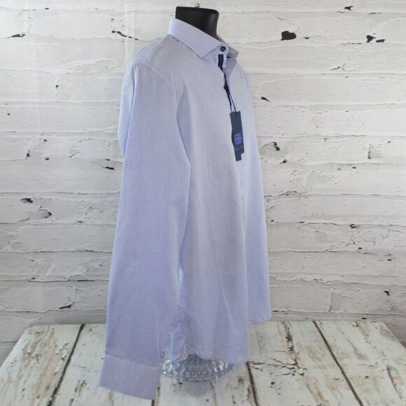 Michelson's of London Micro Gingham Dress Shirt - Picture 3 of 8